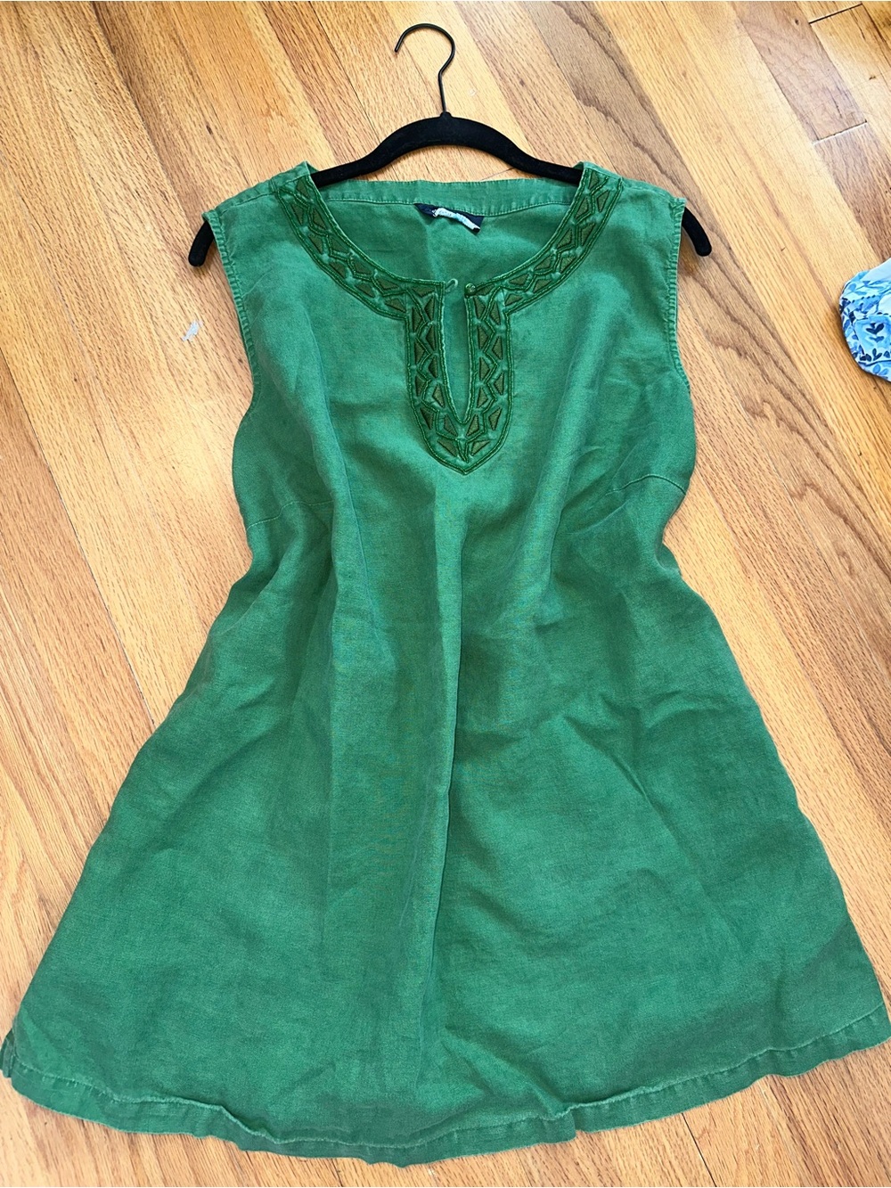 Green tank top